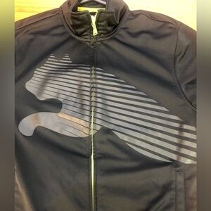 Puma black sport lifestyle track jacket